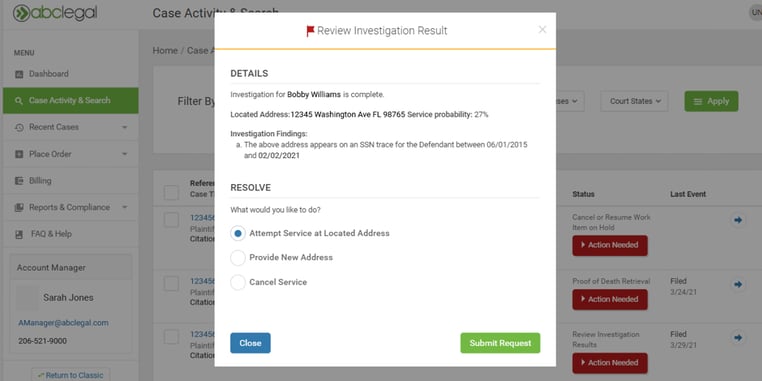 Resolve Action Items