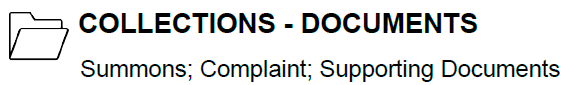 Collections documents 