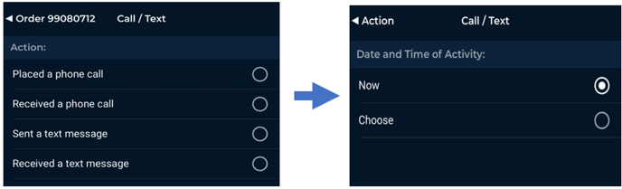 Date and Time of Activity