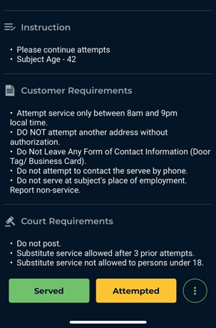Court Requirements