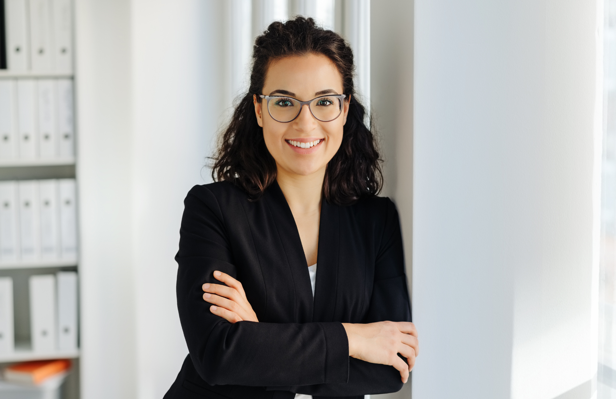 Woman in suit for Event Page