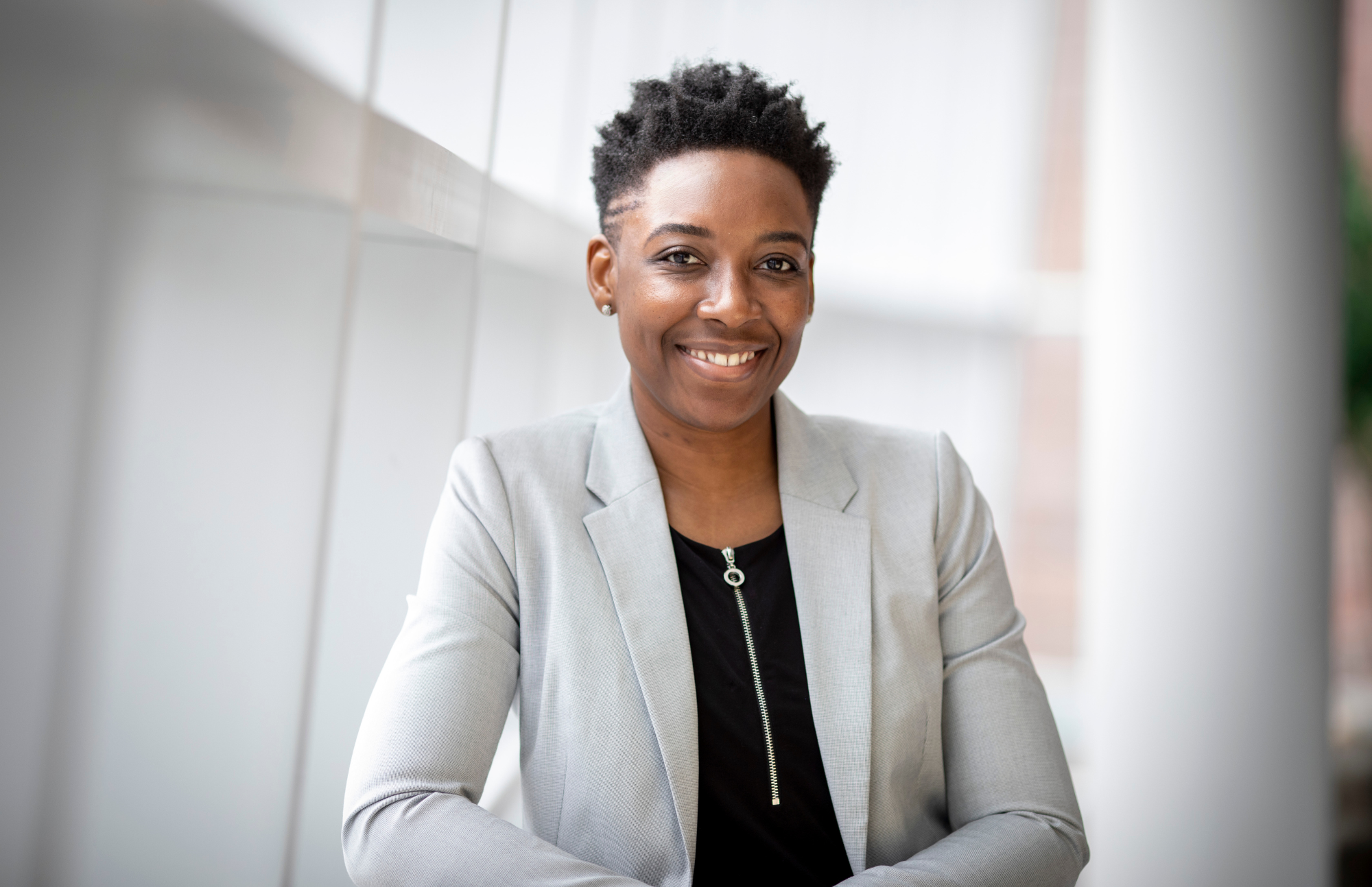 Woman in suit
